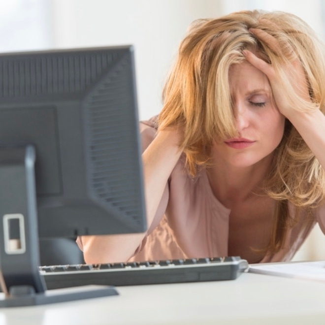 stressed out woman